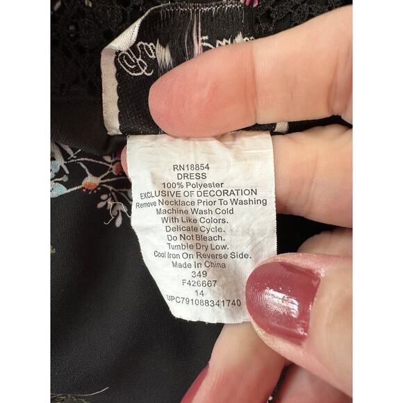 Rare Editions Women Mini Tank Dress Black Emo Whimsygoth Festival 14 Vintage - Picture 11 of 11